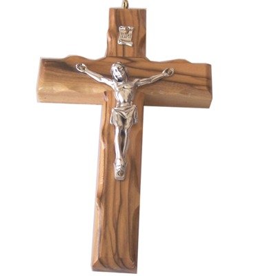 Rosary Supplies - Olive wood Crosses & Crucifixes Extra Large Olive Wood Wall Rosary Crucifix With Hook 139Cm 55"