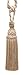 Elegant Ivory, Light Beige Curtain & Drapery Tassel Tieback / 10” tassel, 30 1/2