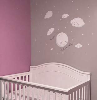 Create-A-Mural-Moon-and-Stars-Night-Sky-Vinyl-Wall-Art-Decal-Sticker-Love-You-To-The-Moon-and-Back-Baby-Nursery-Wall-Decals-for-Girls-Boys-Room-Decor-55-DIY-Decorative-Bedroom-Peel-n-Stick-Mural