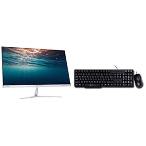 ZEBRONICS 23.8-inch (60.4cm) LED Monitor – ZEB-A24FHD LED (White)+ Keyboard Combo