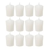 SRG White Unscented 15 Hours Votive Candles Pack of 12