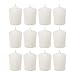 SRG White Unscented 15 Hours Votive Candles Pack of 12 primary