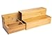 Bambusi 2-Tier Step Spice Rack Organizer with Drawer - Bamboo Tea Box and Cabinet Shelf Organizer