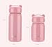 SANNIX Bear Portable Thermos Travel Mug Cute Design Vacuum Insulated Stainless Steel Thermos Water Bottle, Mini Size Coffee Thermos & Vacuum Flask-(Blue,11 Ounce)