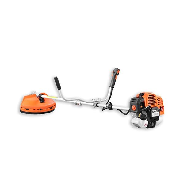 FUXTEC Benzin Motorsense â 2in1 Multitool Trimmer FX-MS162 mit 62cc 3,5PS Leistung, 2-Takt - Profi-Tragegurt Rasentrimmer, Freischneider fs Faden â Easy Starter – Bild 4
