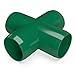 FORMUFIT F034CRX-GR-8 Cross PVC Fitting, Furniture Grade, 3/4
