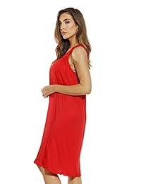 Dreamcrest Camisón suave y sedoso Ropa de dormir para dama Vestido de dormir con ribete de crochet
