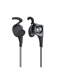 Auriculares Bluetooth Bulebyte con media oreja inalámbrica, sonido de graves premium, auriculares deportivos para gimnasio, resistente al sudor, micrófono integrado.