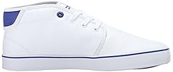Lacoste Unisex-Child Ampthill Sneaker, White/Royal