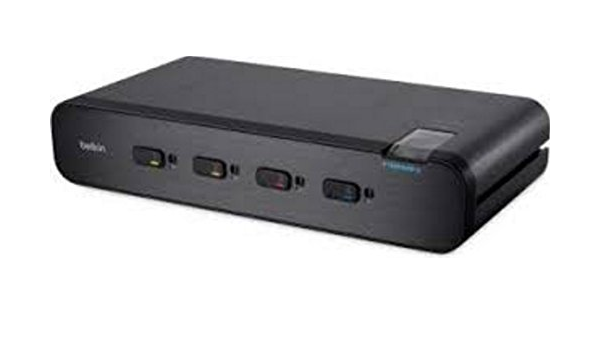 Secure 4-Port Dp, Dh Kvm W/Audio And 