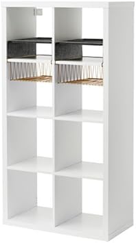 Amazon Com Ikea Shelf Unit With 4 Inserts White Kitchen Dining