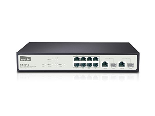 Monoprice 8FE+2 Combo-Port Gigabit Ethernet SNMP Switch (110741)