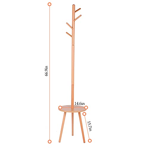 Floor Standing Coat Stand, Wooden Stand Floor Standing Wooden Coat Rack