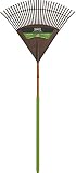 AMES 2915712 Poly Leaf Rake with Hardwood Handle, 72-Inch