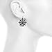 Lux Accessories Halloween Black Spider Web AB Stone Cosplay Party Costume Dangle Earrings