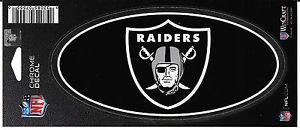 Wincraft NFL Oakland Raiders WCR07555014 Chrome Decal, 3" x 7"