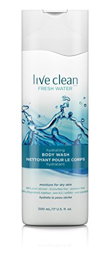 Live Clean Fresh Water Hydrating Body Wash, 17 Fluid Ounce