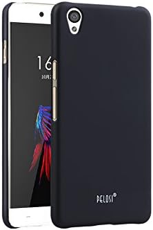New Original Pelosi Hard Shell Slim Back Cover Case Skin &amp; Screen Protector for Oneplus X 1+ Cell Phone (Smooth Black)