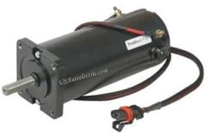 USAUTOELECTRIC Motor, Salt Spreader for Western, Fisher and SNO-Way, 64953, 65061, 65416, 801220182H, F9524, F9524A,with Wire Harness, in USA Ready to Ship