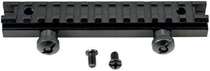 Team 15 Tactical Scope Riser Mount 20mm Picatinny - Low, Medium or High Profile - Aluminum - Black, Length 5.7"