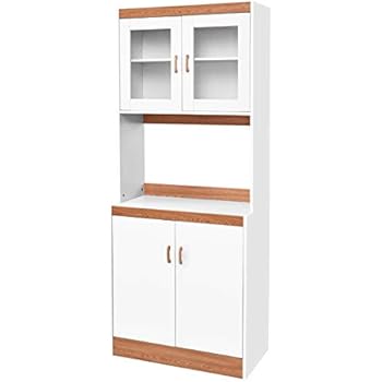 Amazon Com Giantex Microwave Cabinet Counter Kitchen Pantry