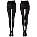 MANZI Women's 2-6 Pairs Opaque Control-Top Tights 70 Denier