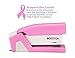 Bostitch Office InCourage Spring-Powered Compact Stapler, BCA Pink (1588), plastic-half strip