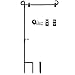 W&X Garden Flag Stand-Holder-Pole with Garden Flag Stopper and Anti-Wind Clip 36.3