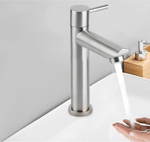 Torneira para Bancada de Pia de Banheiro em Aço Inoxidável Premium com Acionamento 1/4 de Volta, Design Moderno, Alta Durabilidade e Instalação Simples – Qualidade Premium LNSTORE