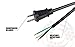 Southwire 9703SW8808 16/3 3-Foot Power Supply Replacement Cord; Heavy Duty SJTW Weather Resistant Jacket; UL Listed; Black