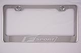 Lexus F Sport Chrome License Plate Frame with Caps