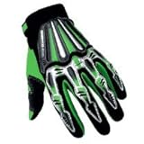 Motocross Motorcycle BMX MX ATV Dirt Bike Skeleton Racing Gloves Green