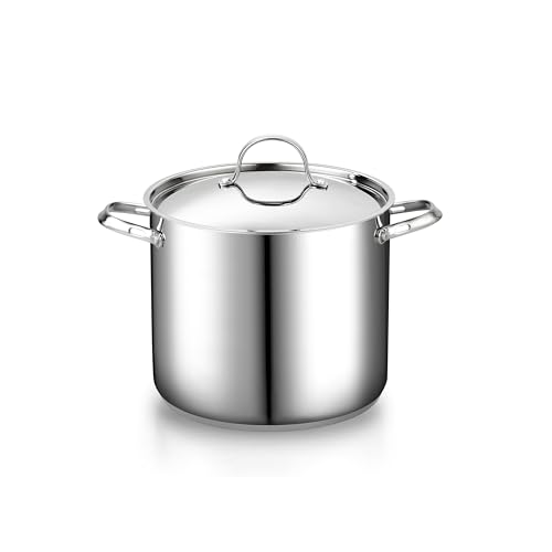 Cooks Standard 12-Quart Classic Stainless Steel Stockpot with Lid