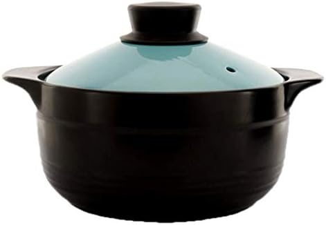 High Temperature Resistant Casserole Ceramic 3.5L Large Capacity Health Soup Stewed Pot Jar Open Fire Home Gas 30 * 20 * 18cm