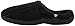 ISOTONER Men's Microterry Ergo Hoodback Slipper, Black, X-Large