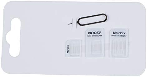 Noosy Nano Sim Microsim 変換アダプタ For Iphone 5 4s 4 ナノシム Simカードormicrosim Microsim Simカード Simピン 4点セット ホワイト
