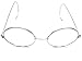 Agstum Retro Round Optical Rare Wire Rim Eyeglass Frame 48mm (Silver)