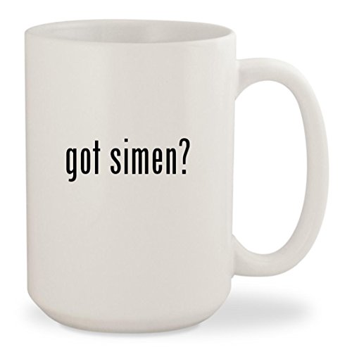 got simen? - White 15oz Ceramic Coffee Mug Cup