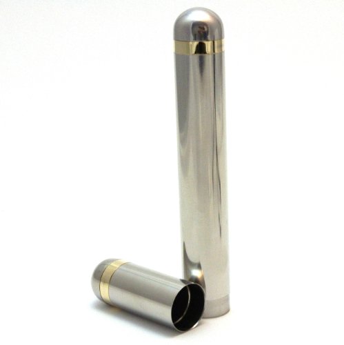 Stainless Steel Cigar Tube for One Cigar