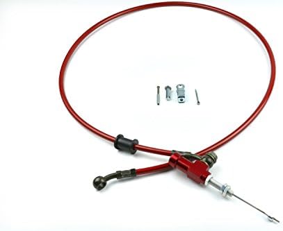 Motorcycle Braided Steel Hydraulic Reinforced Brake Clutch Hose Line 1200mm with Master Slave Cylinder Kit