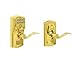 SCHLAGE FE595VCAM505ACC Camelot Keypad Accent Lever Door Lock, Bright Brass
