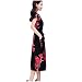 Lutos Women Elegant O-Neck Short Sleeve Long Dress Casual Flower Printed Slim A-Line Dressthumb 3