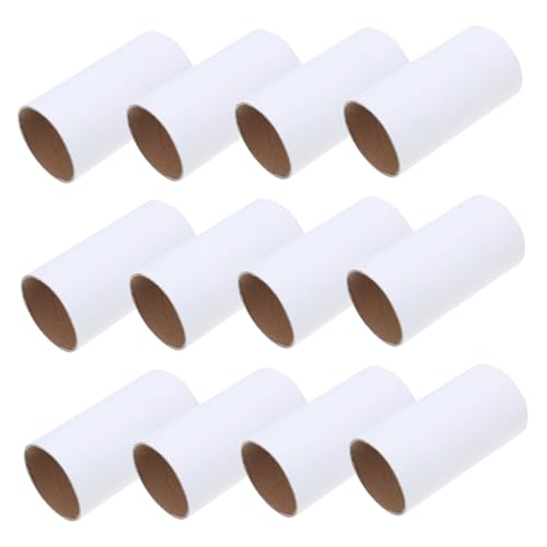 NUOBESTY 12pcs DIY Blank Paper Tubes for Crafting Small Cardboard Rolls for Kids Art Projects Painting and Creative Activities