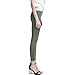 WEMELY Womens Slim Fit Comfy Stretchy Crumpled Cotton Bootcut Nine Points Pants Skinny Jeans