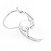 JEWMAY Silver-tone 12mm Disc French Hook Earrings Hypoallergenic Earring Supplies, Pack of 40