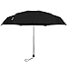 DAVEK MINI COMPACT UMBRELLA (Classic Black) - Quality Windproof Travel Umbrella, Strong & Portable