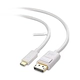 Cable Matters USB C to DisplayPort Cable (USB-C to DisplayPort Cable, USB C to DP Cable) Supporting 4K 60Hz in White 6 Feet - Thunderbolt 3 Port Compatible for MacBook Pro, Dell XPS 13, 15 and More