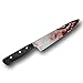 Rubber Johnnies International Bloody Kitchen Knife, Myers Style, Realistic, Movie Prop, Halloween, Horror
