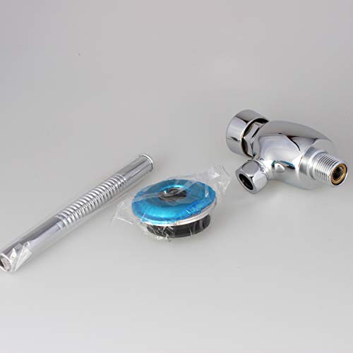 Brass Exposed Urinal Flush Valve Button Type Manual Timeextended