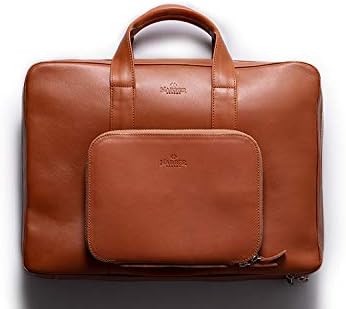 Harber London Leather Work Briefcase with Nomad Insert